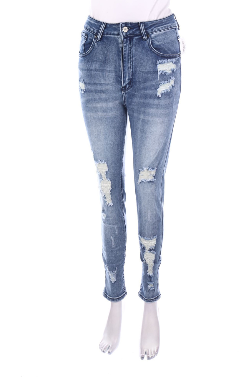 Ohne Label - Used Look Skinny-Jeans - M