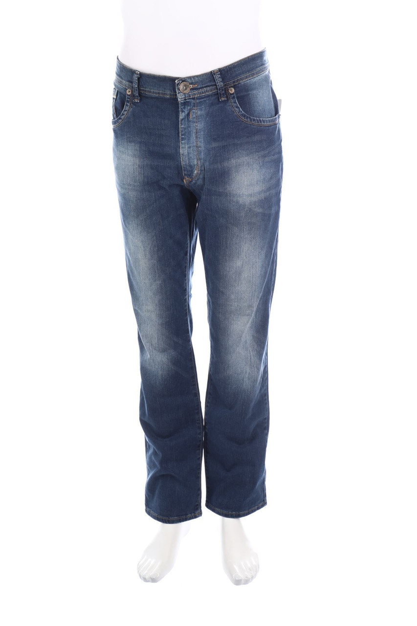 Roberto Bari Jeans - Used Look Straight Cut Jeans - 54