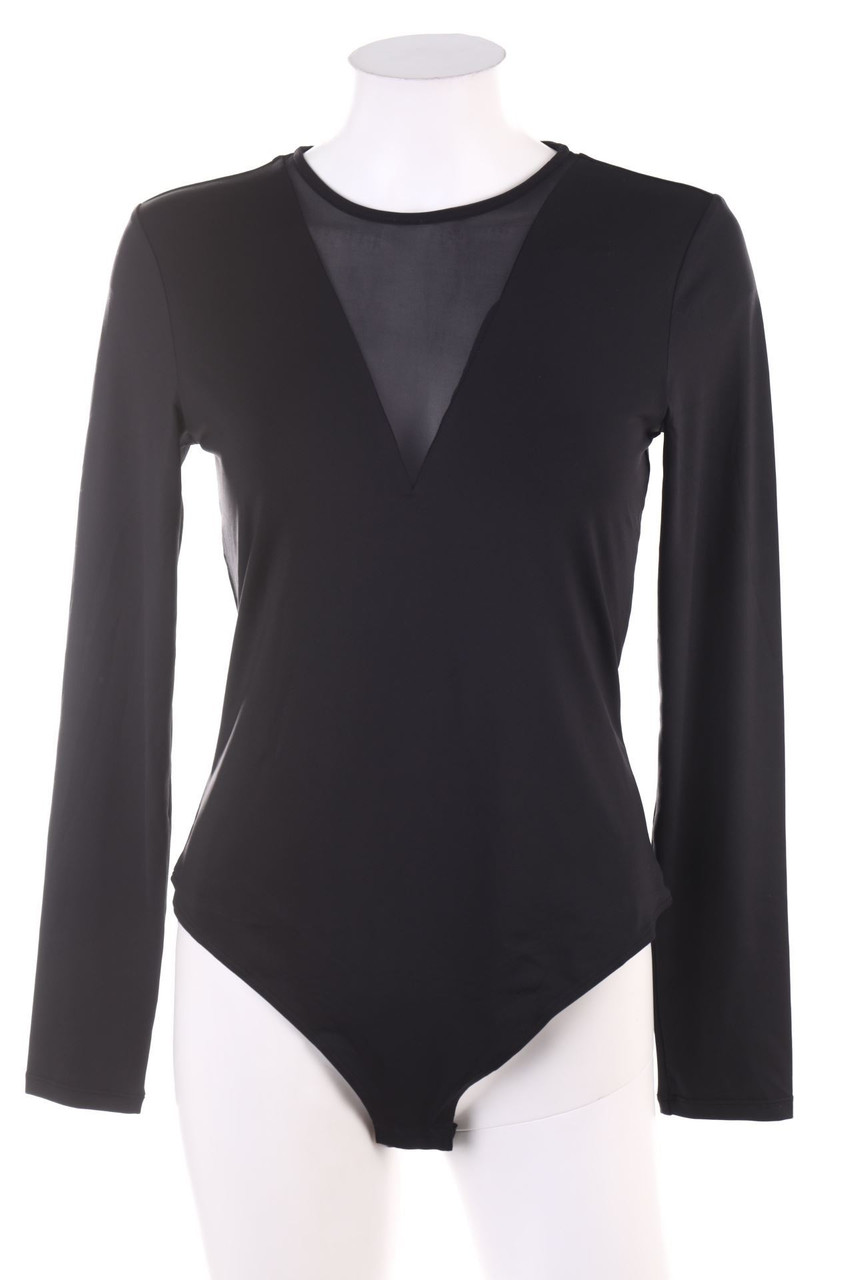 Ohne Label - Body mit Mesh-Einsatz - S