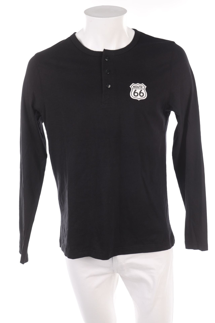 ROUTE 66 - Longsleeve-Poloshirt - L
