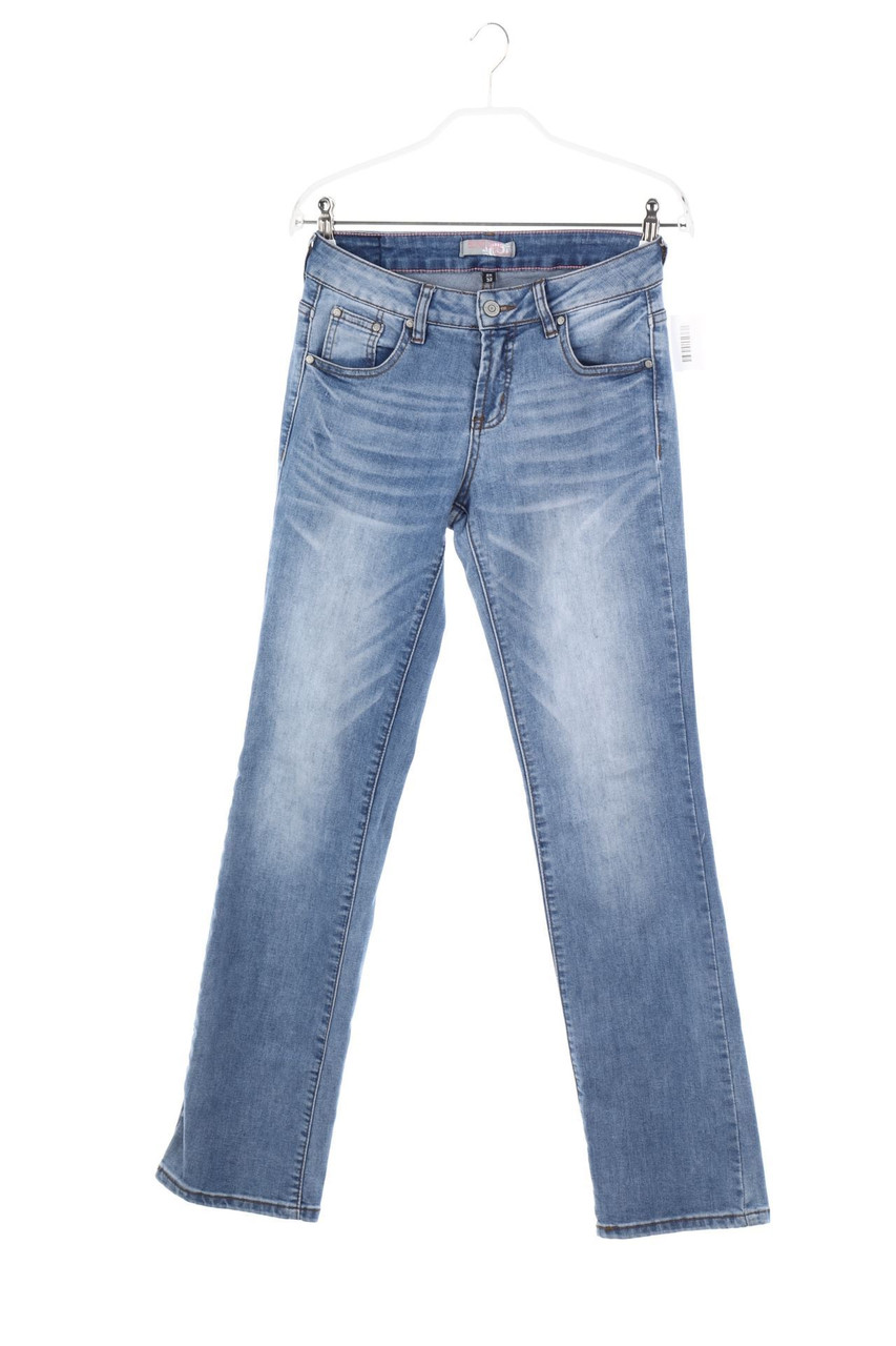 BLIND DATE - Used Look Straight Cut Jeans - W26