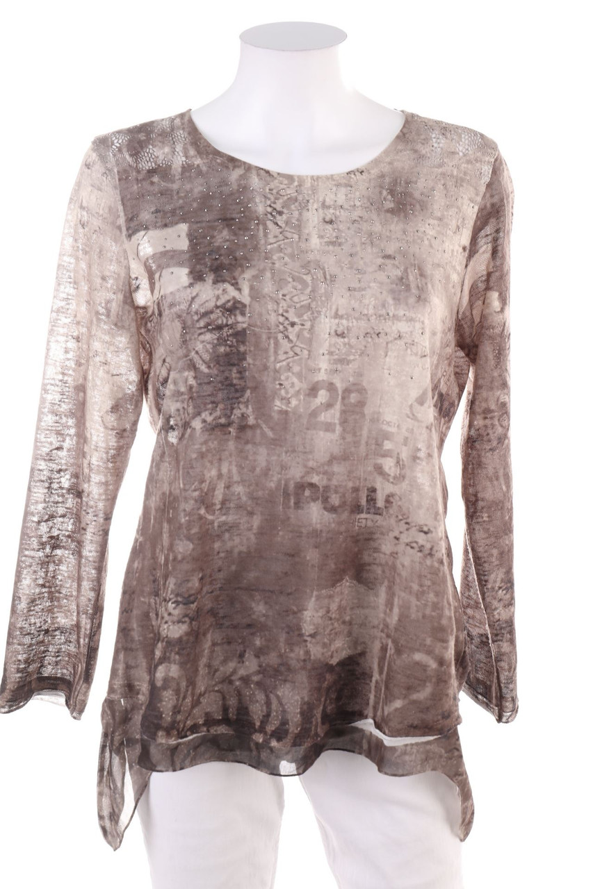 SECONDHAND - Longsleeve-Shirt mit Muster - XL