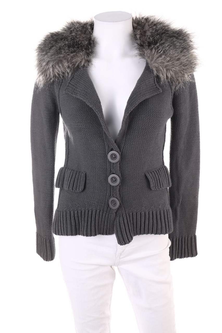 MEXX - Jacke mit Faux Fur-Kragen - XS