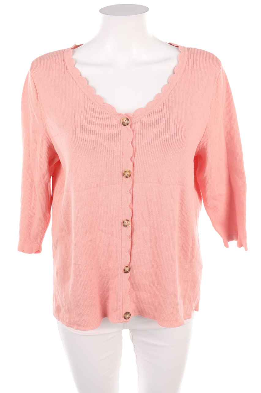 Ohne Label - Baumwoll-Cardigan - XL