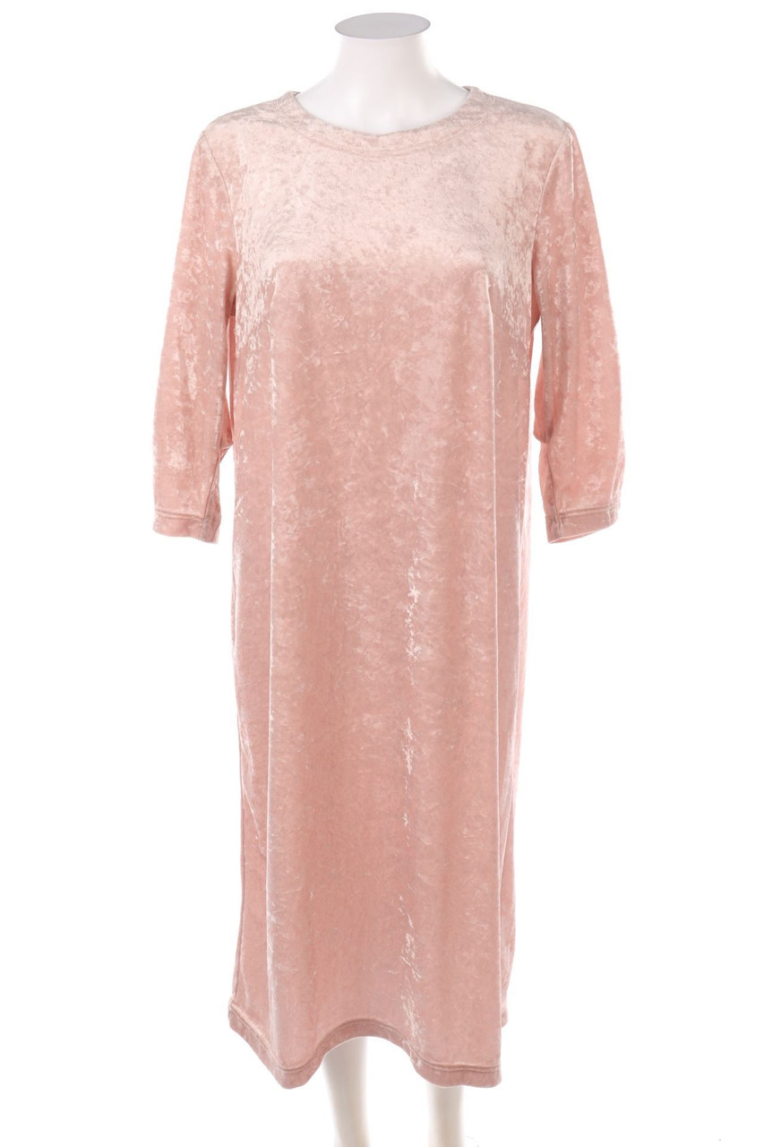 Ohne Label - Samt-Midikleid - XXL