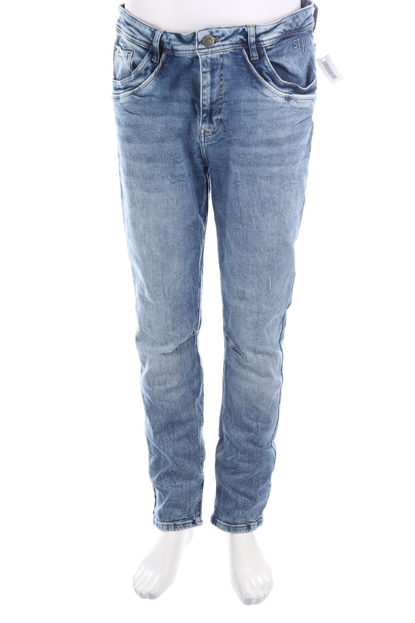 Street One - Used Look Straight Cut Jeans - M