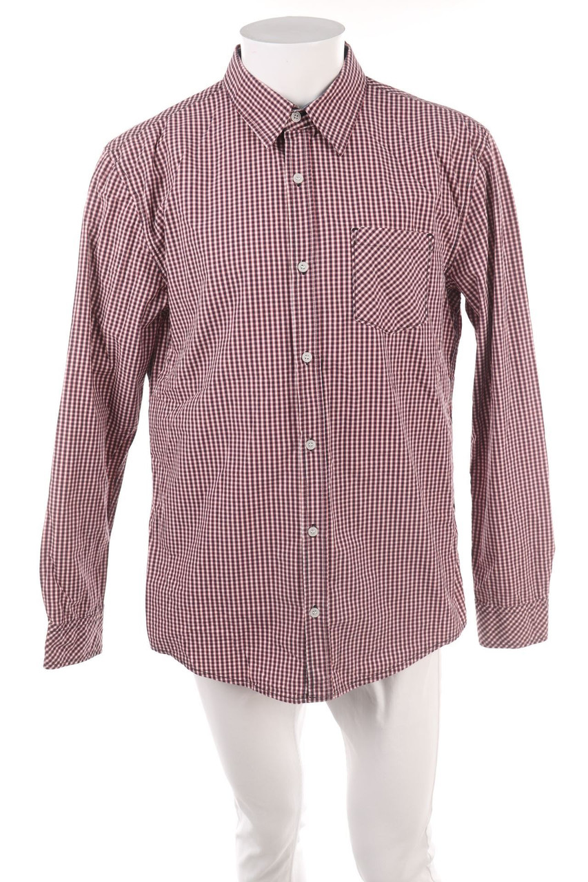 SECONDHAND - kariertes Hemd mit aufgesetzten Taschen - 56