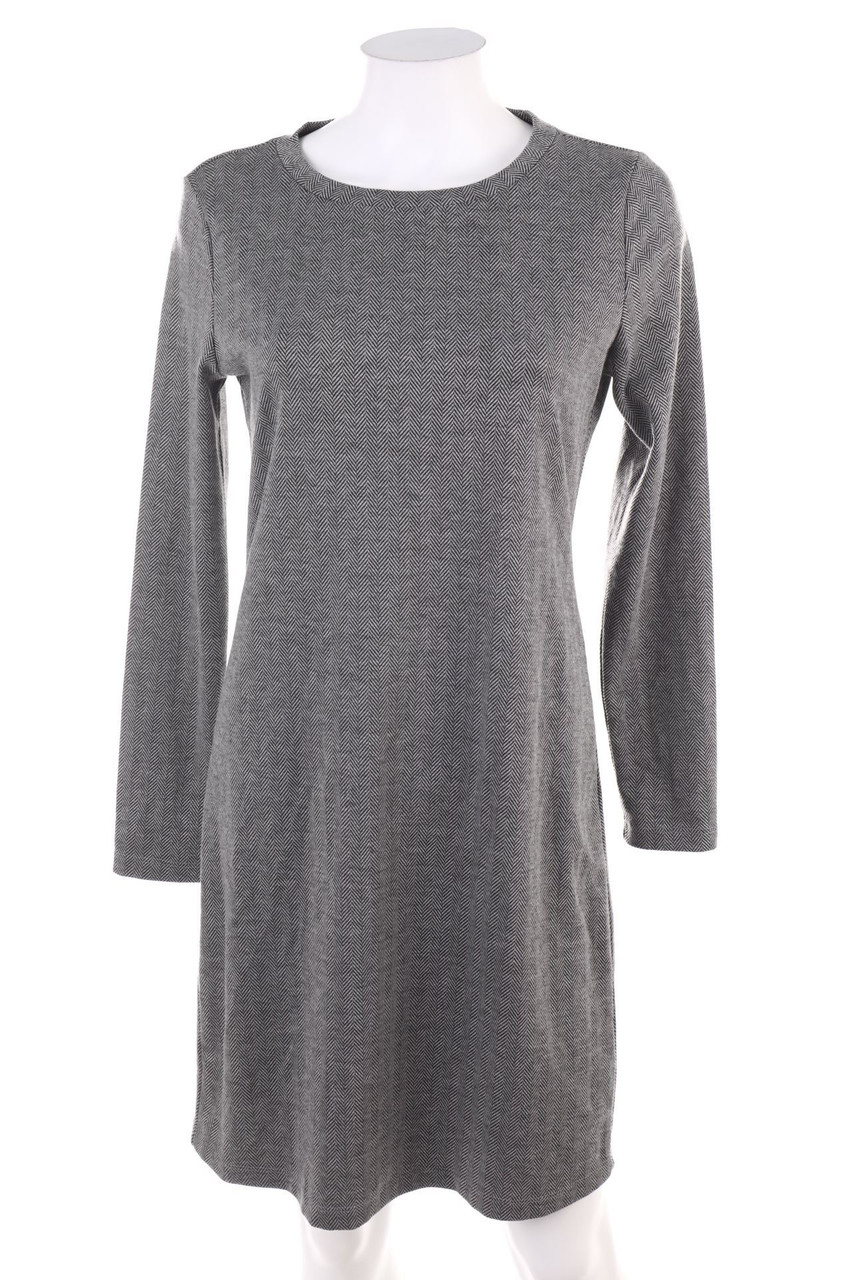 Ohne Label - Kleid mit Zickzack-Muster - M