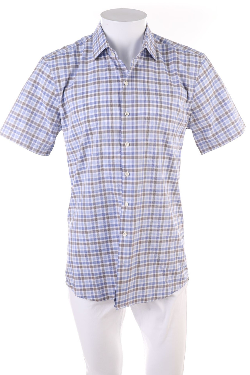 NAVYBOOT - Kurzarm-Hemd mit Karo-Muster - M