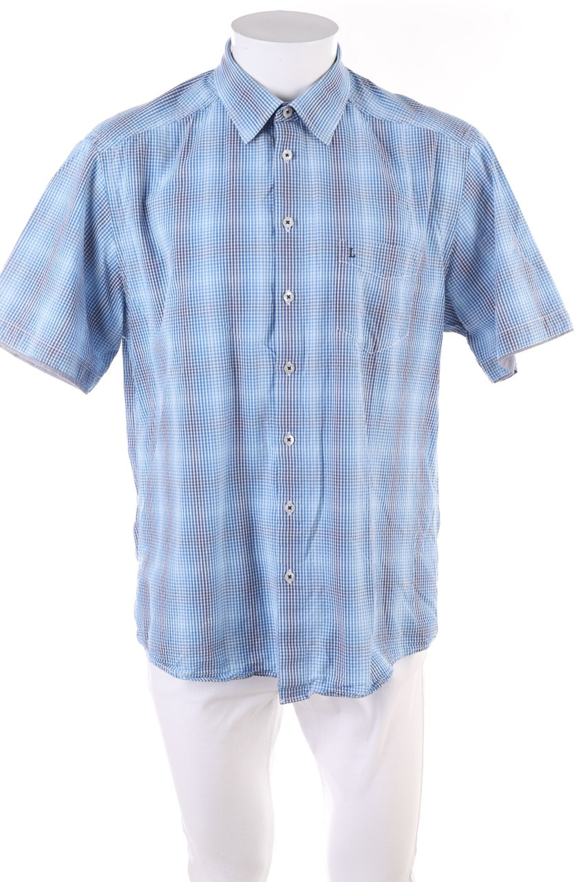 LEONARDO - Kurzarm-Hemd mit Karo-Muster - L