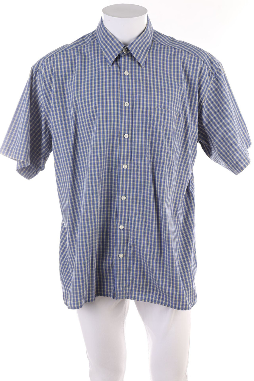 CLUB DAMINGO - Kurzarm-Hemd mit Karo-Muster - XL