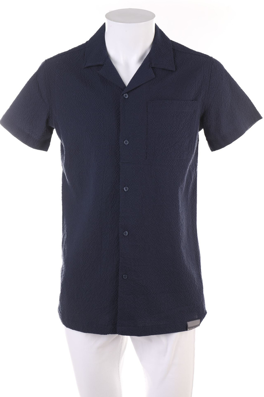 manguun - Kurzarm-Hemd Casual uni - S