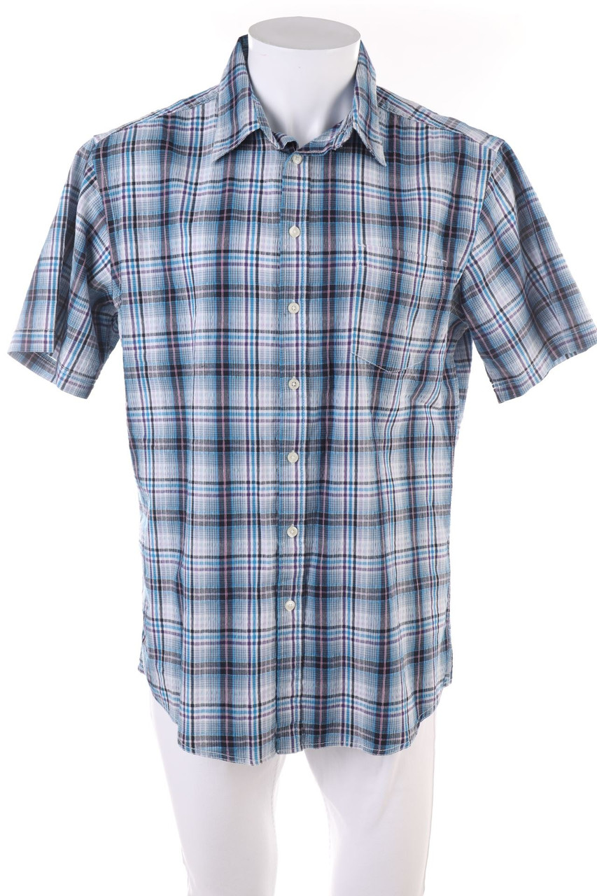 BIAGGINI - Kurzarm-Hemd mit Karo-Muster - L