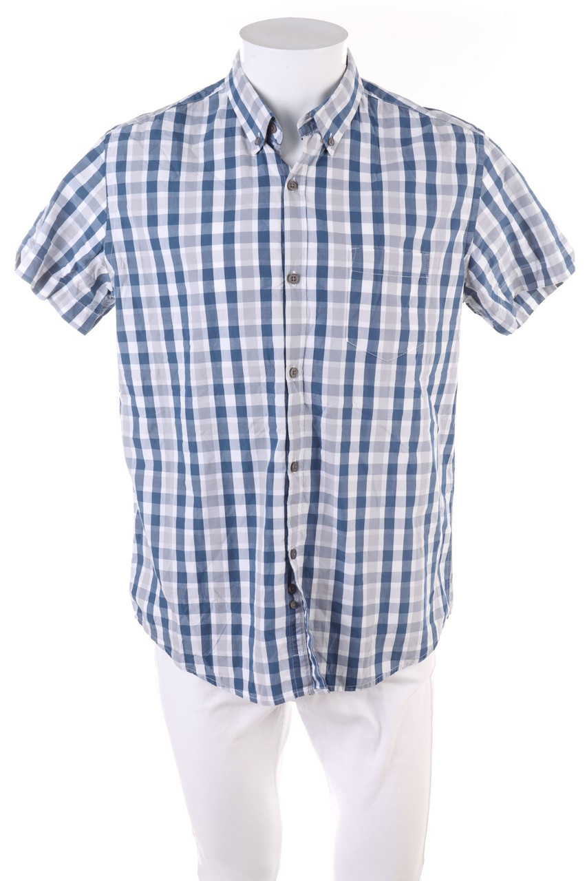 BRIGHTON - Kurzarm-Hemd mit Karo-Muster - M