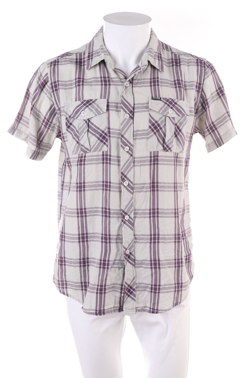 ZOO YORK - Kurzarm-Hemd mit Karo-Muster - M