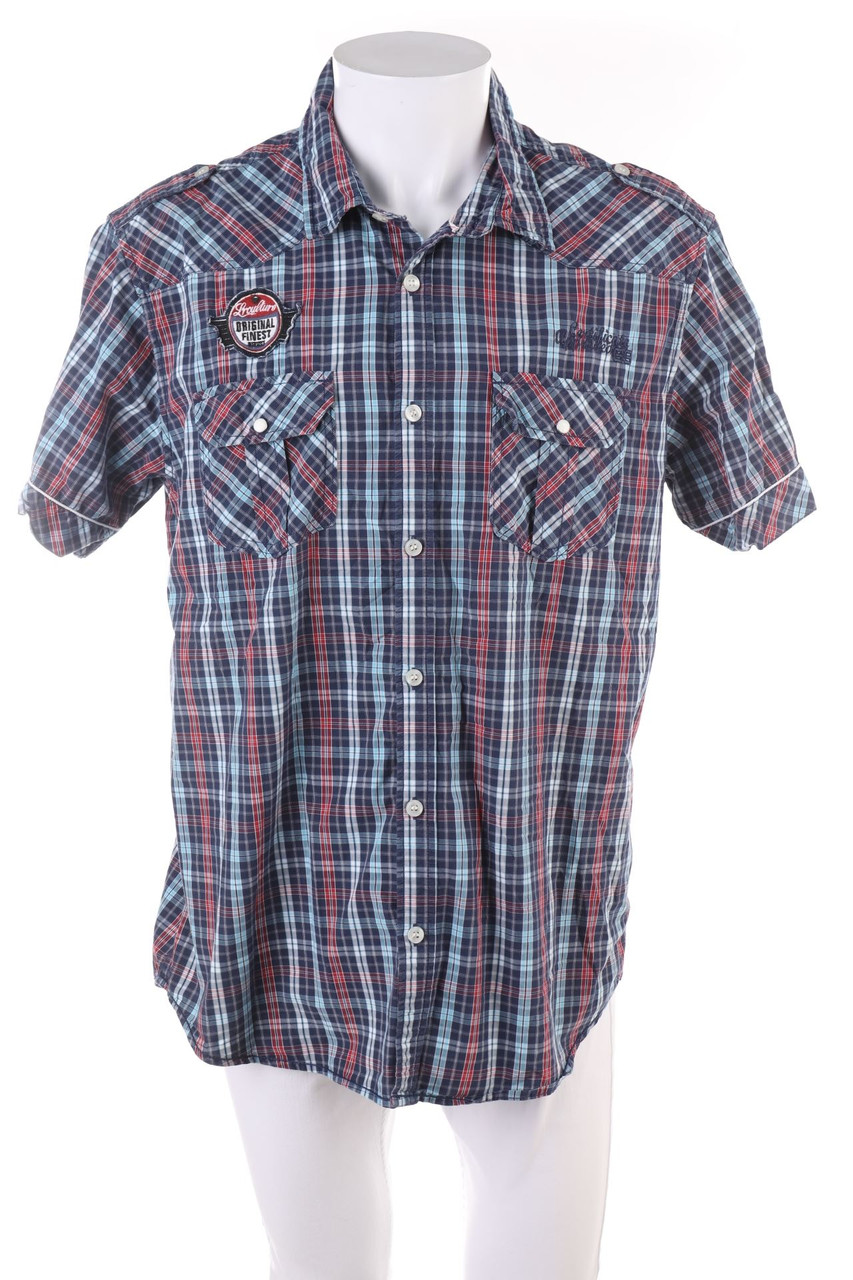 C&A - Kurzarm-Hemd mit Karo-Muster - XL