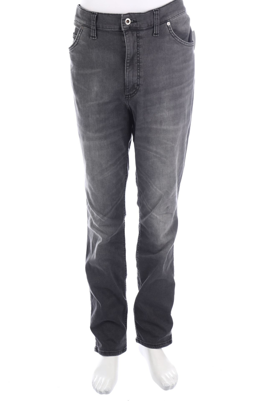 MUSTANG - Used Look Straight Cut Jeans - 2XL