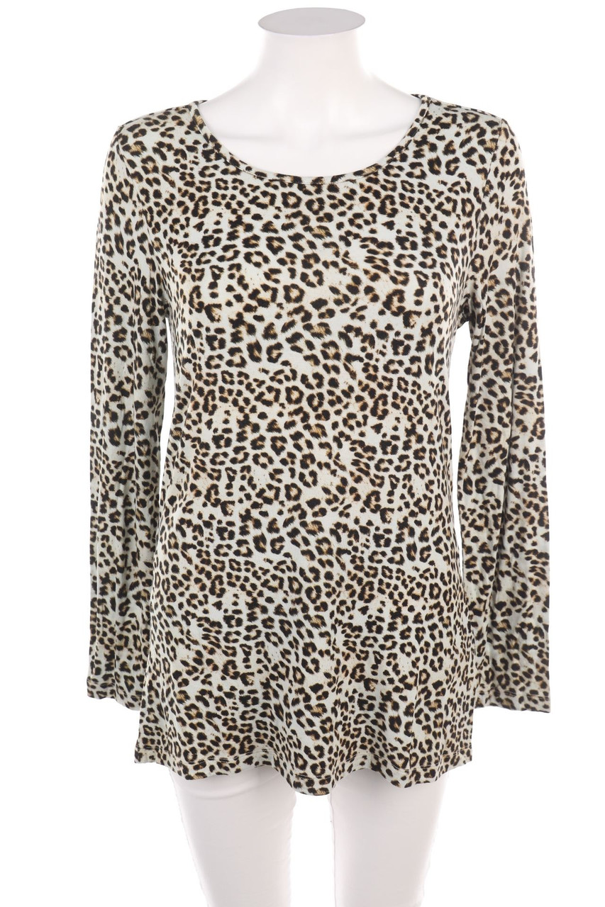 privacy - Longsleeve-Shirt mit Leo-Print - M