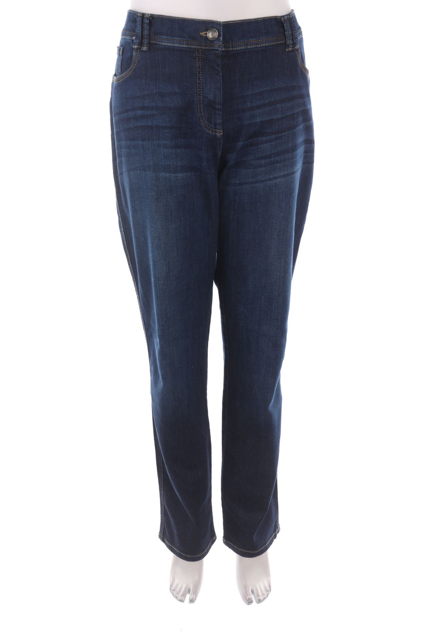 BONITA - Dark Denim Straight Cut Jeans - 2XL