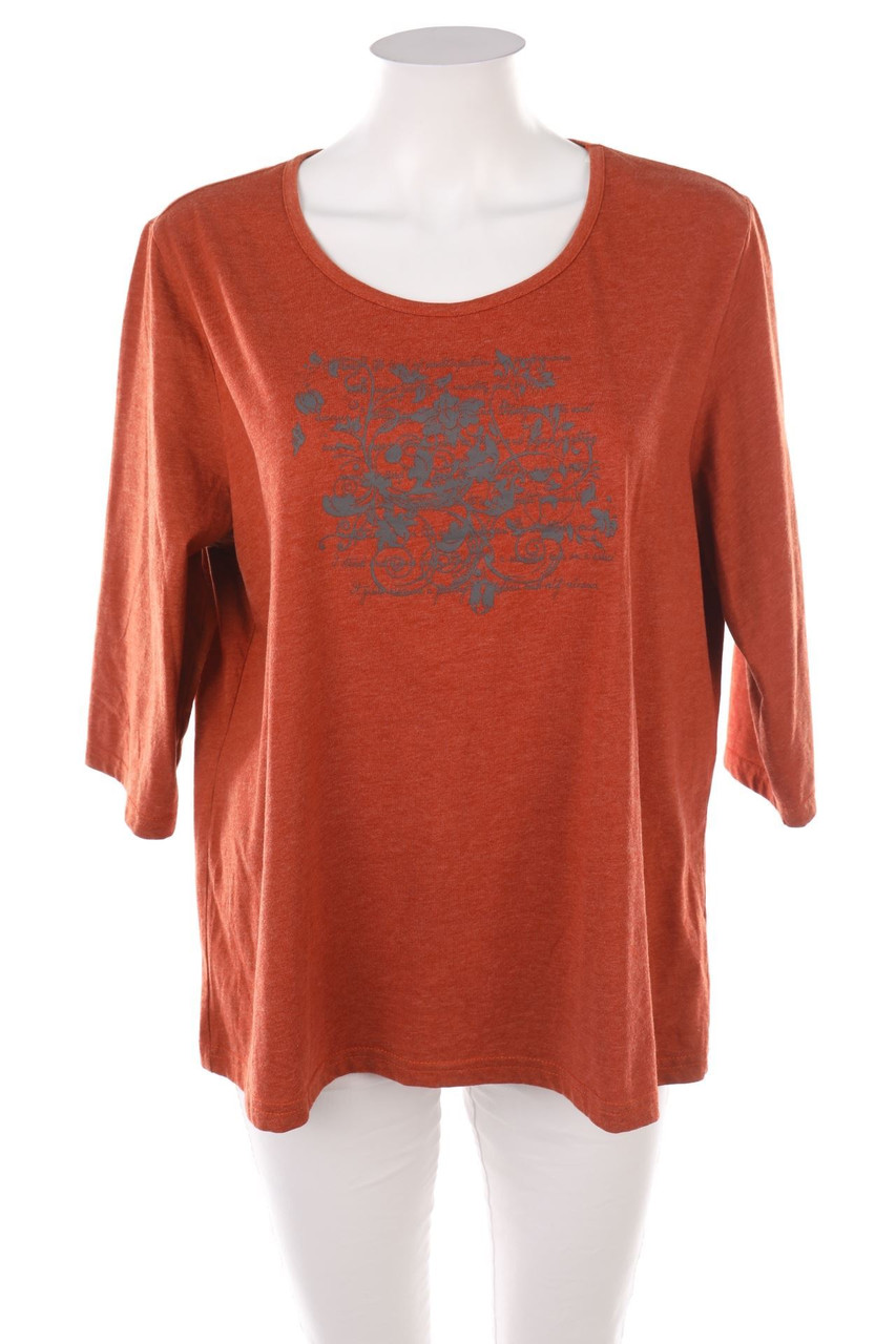 Ohne Label - Shirt mit Blumen-Print - D 44