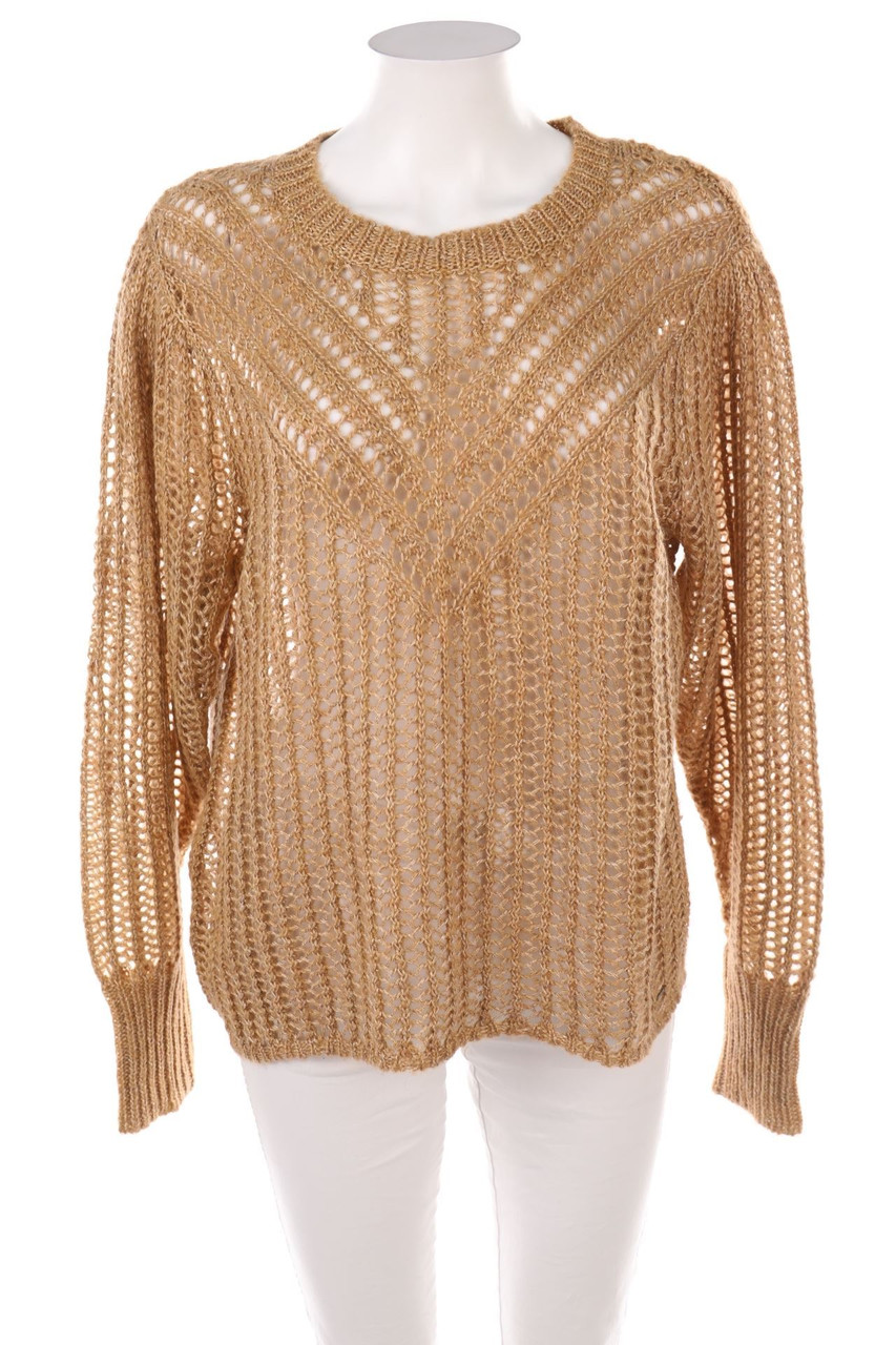 TAIFUN - Strick-Pullover aus Lochstrick - L