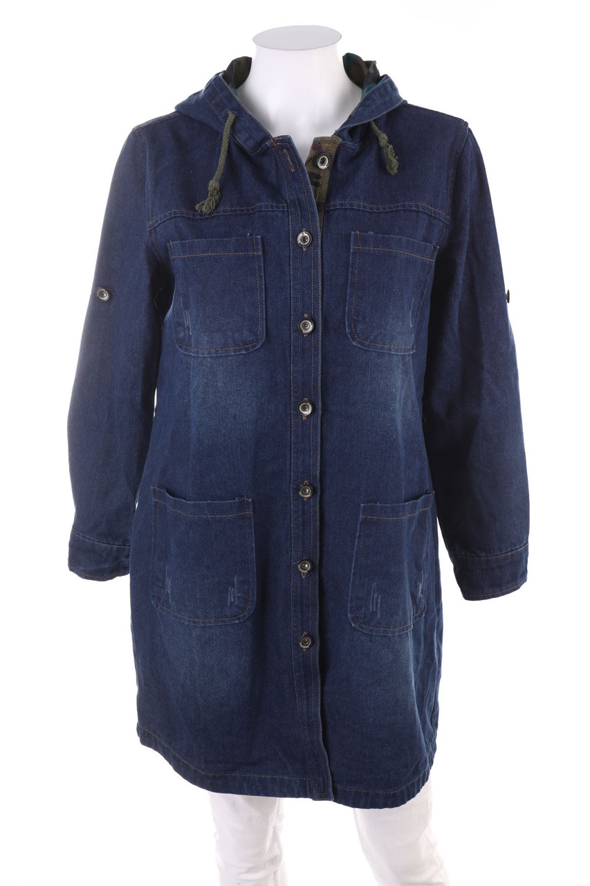 Ohne Label - Jeans-Jacke mit Knöpfen - L