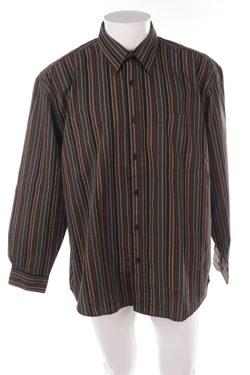 Ohne Label - gestreiftes Hemd - XL