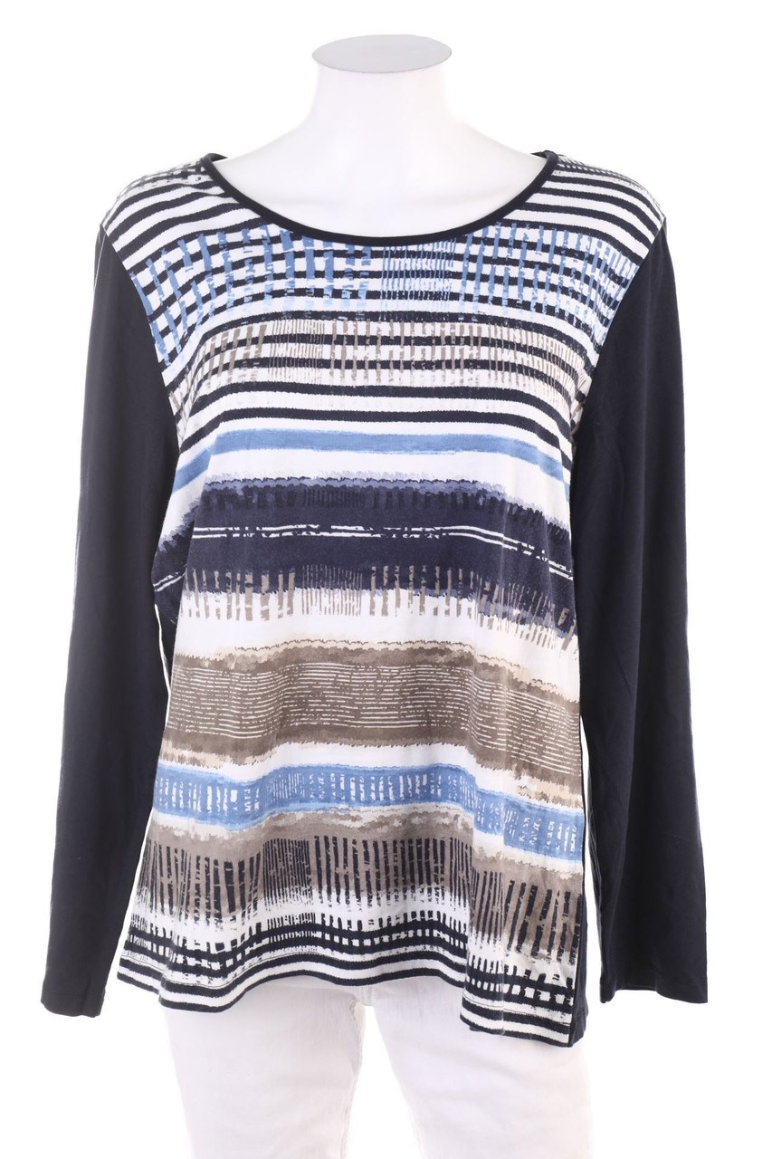 COLLECTION L. - Longsleeve-Shirt mit Streifen - D 44