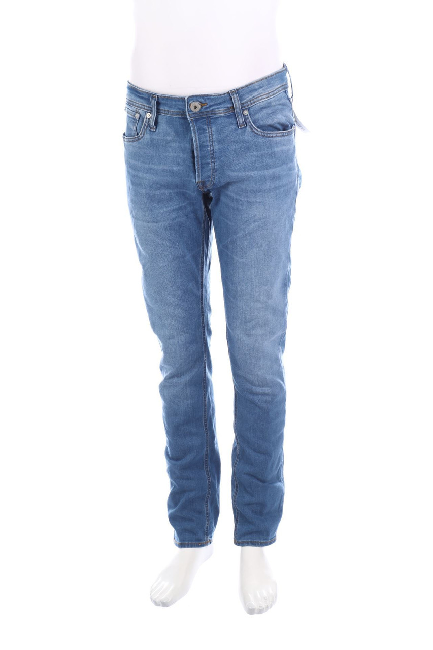 JACK & JONES - Slim Jeans mit Logo-Badge - W34