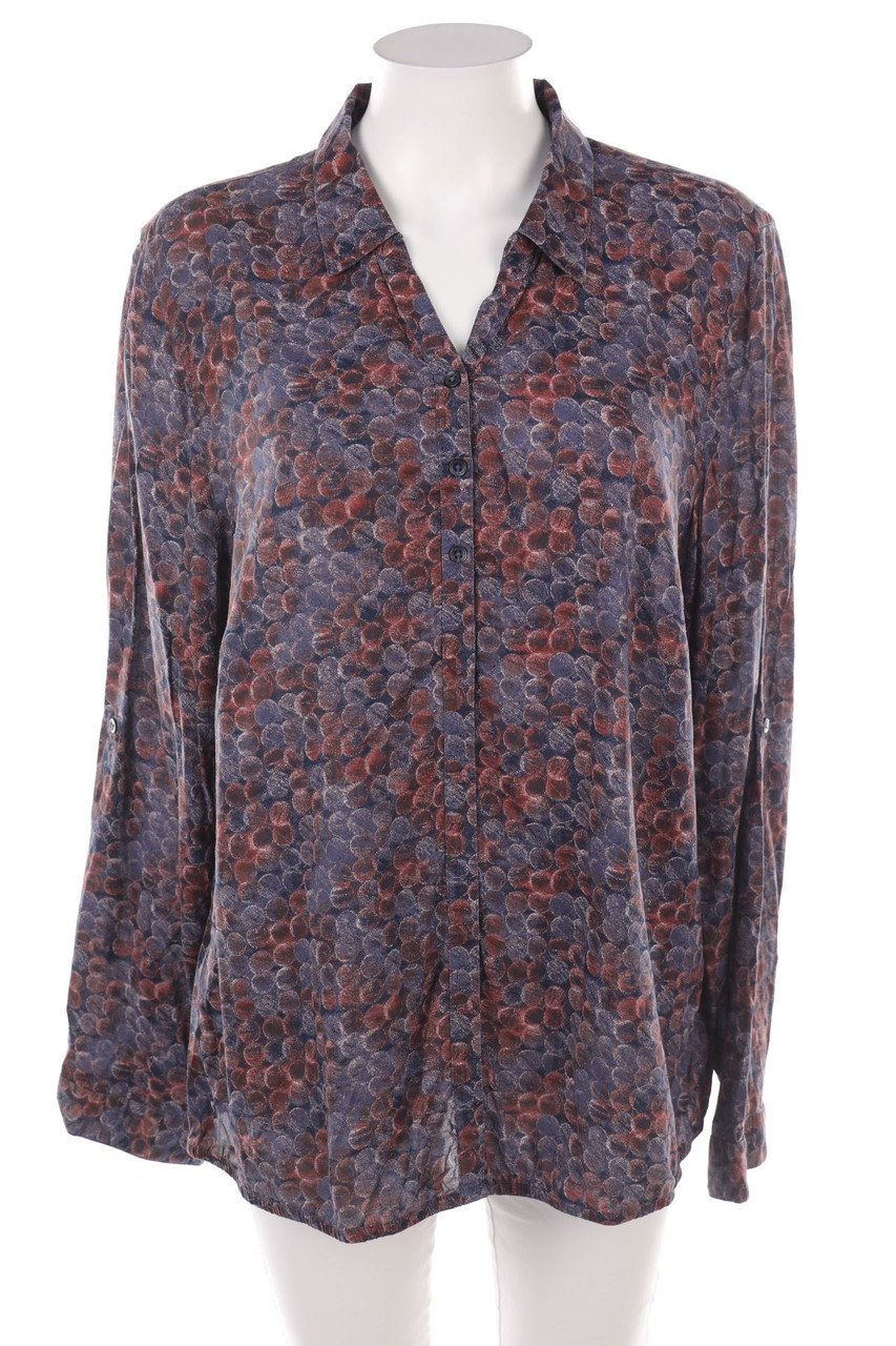 BONITA - Muster-Bluse mit langem Ärmel - 3XL