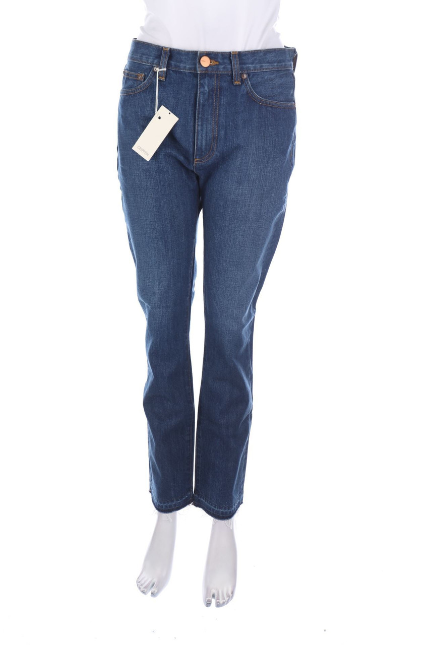 CRIPPEN - Used Look Straight Cut Jeans - W28