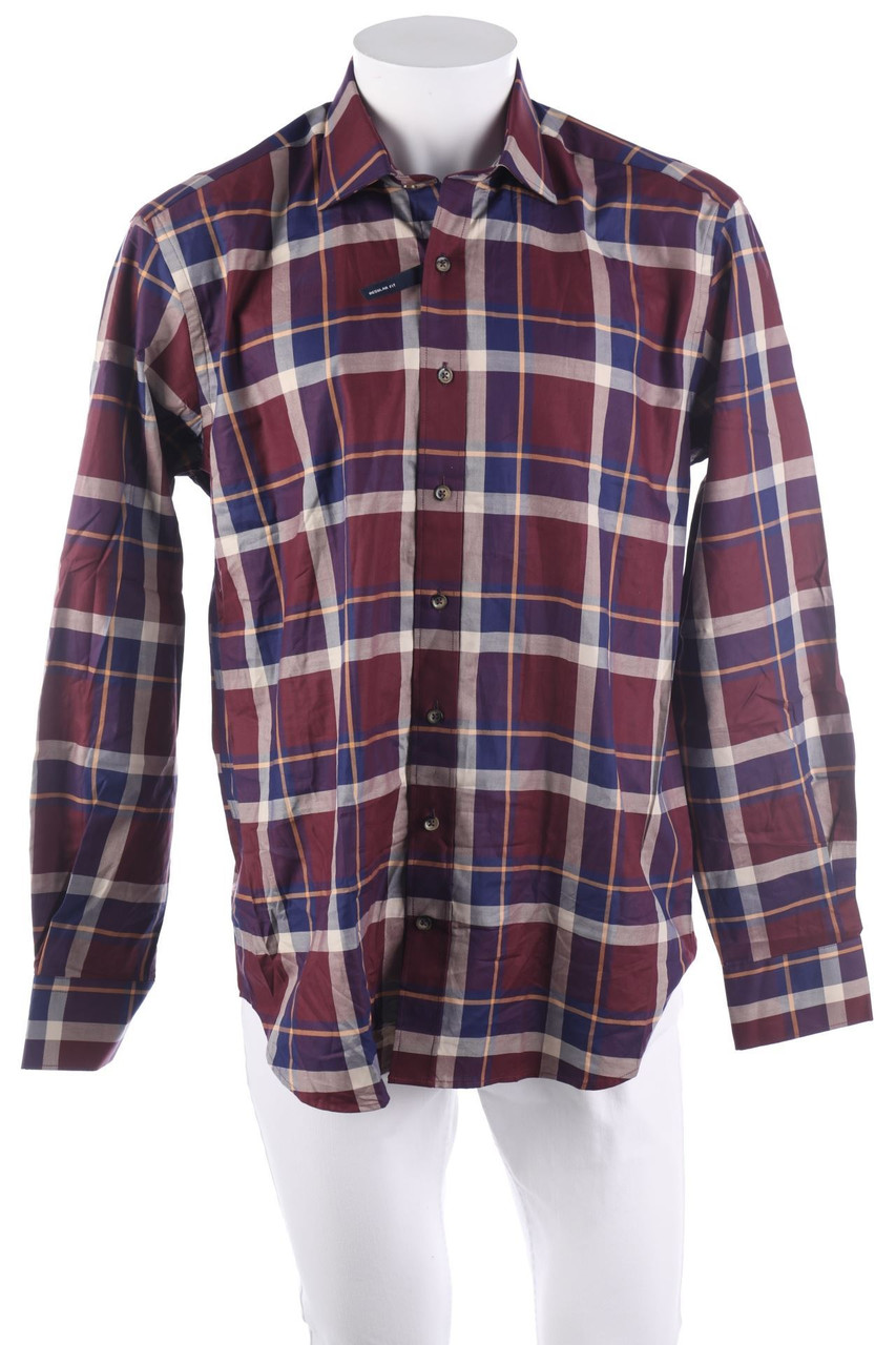 CAFÉ COTON - Baumwoll-Hemd mit Karo-Muster - 42