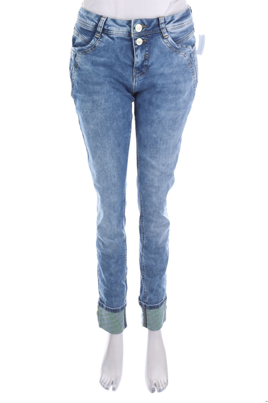 Street One - Moonwashed Skinny-Jeans - S