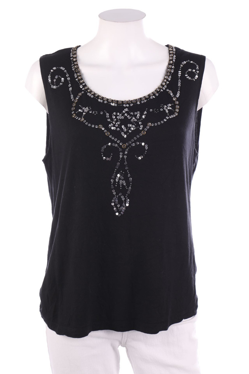 Ohne Label - Top mit Pailletten - D 44
