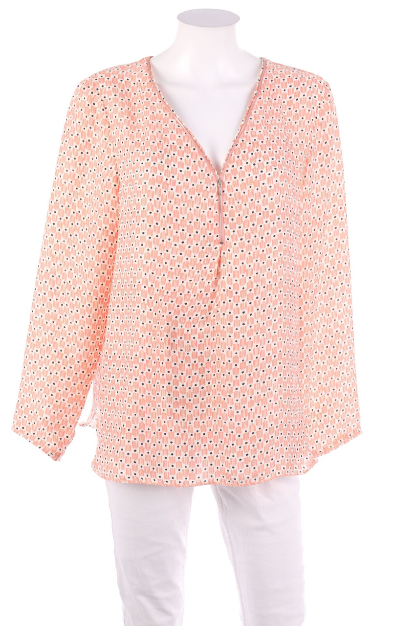 promod - Print-Bluse mit Reißverschluss - D 44