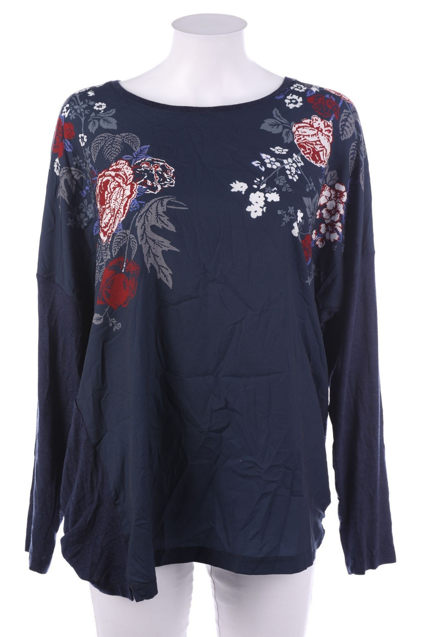 Ohne Label - Longsleeve-Shirt mit Blumen-Print - D 44