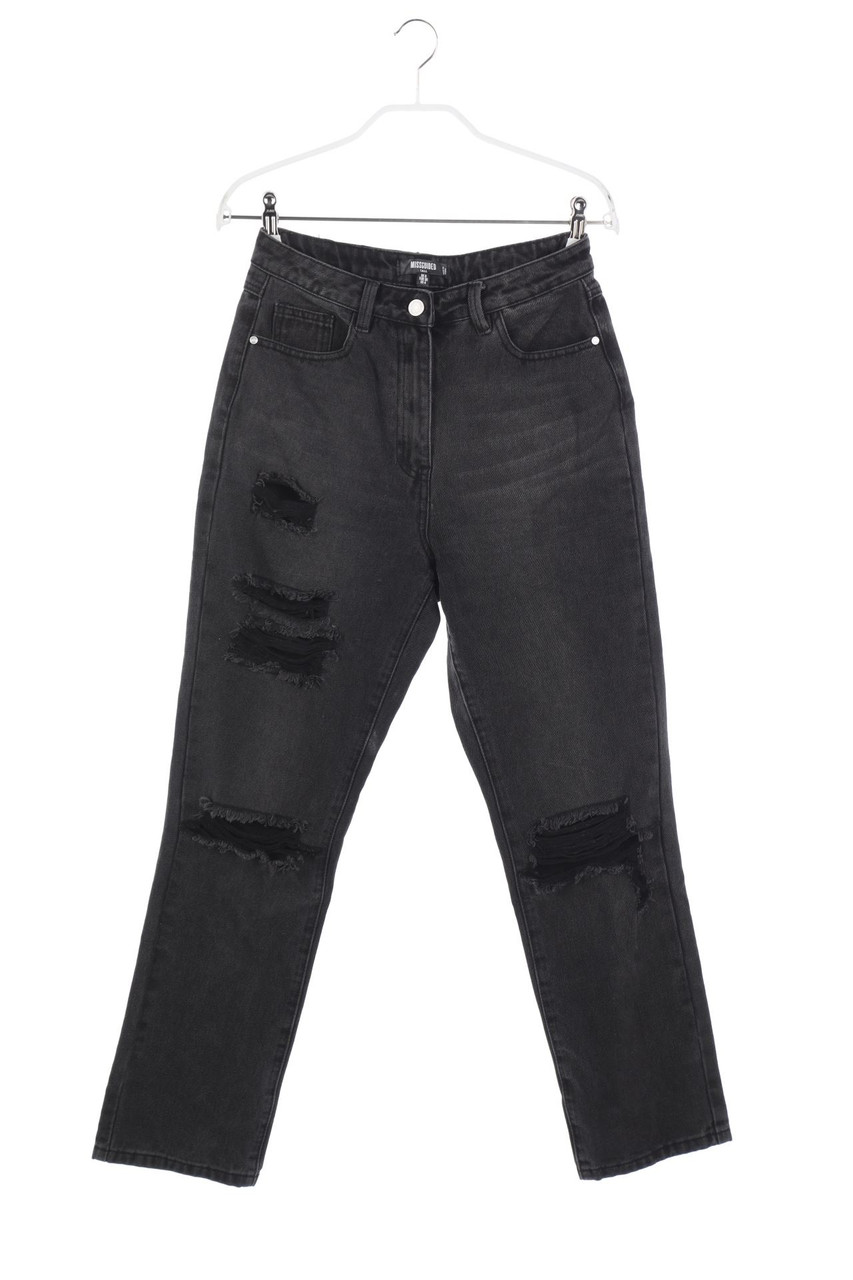 MISSGUIDED - Destroyed Straight Cut Jeans - S
