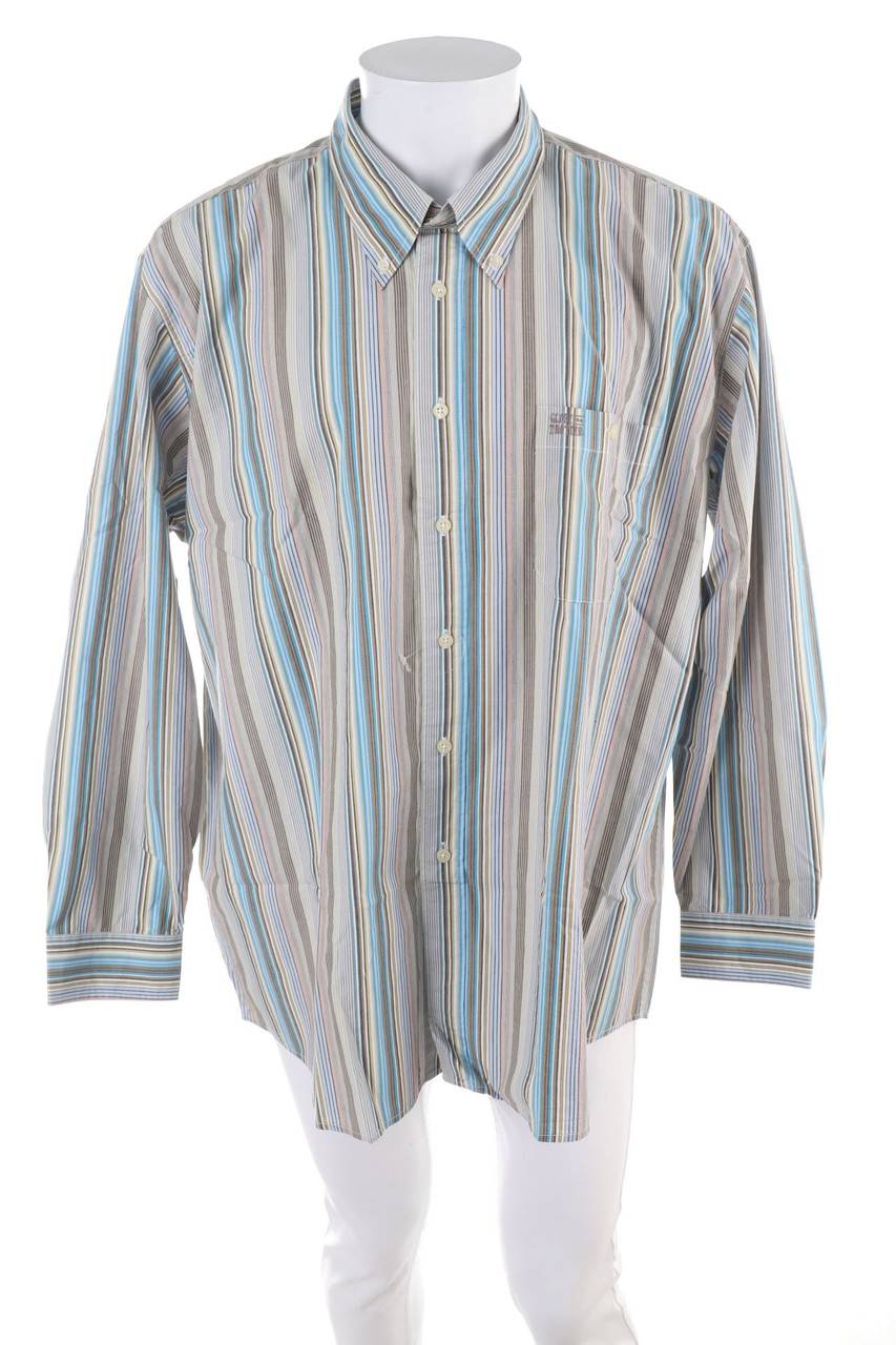GLOBETROTTER - gestreiftes Button-down-Hemd - 2XL