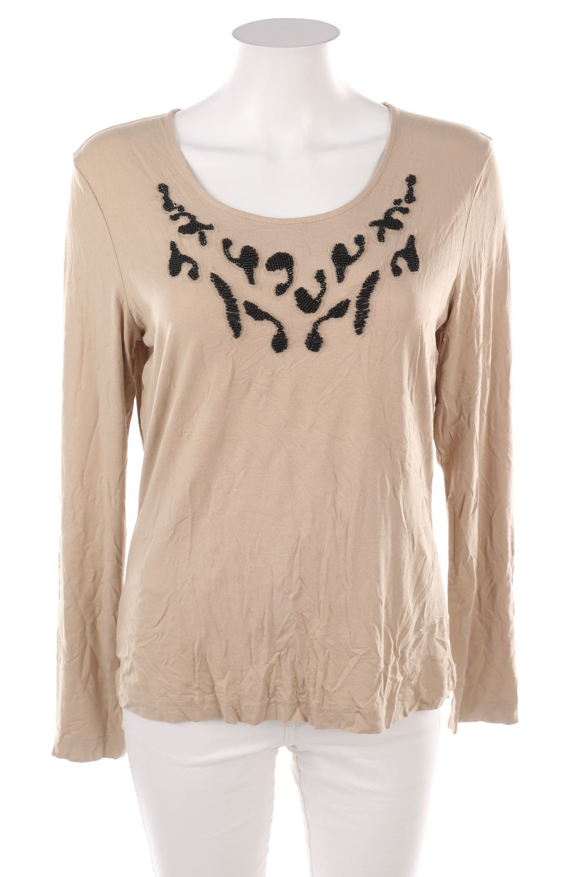 GERRY WEBER - Longsleeve-Shirt mit Perlen - M