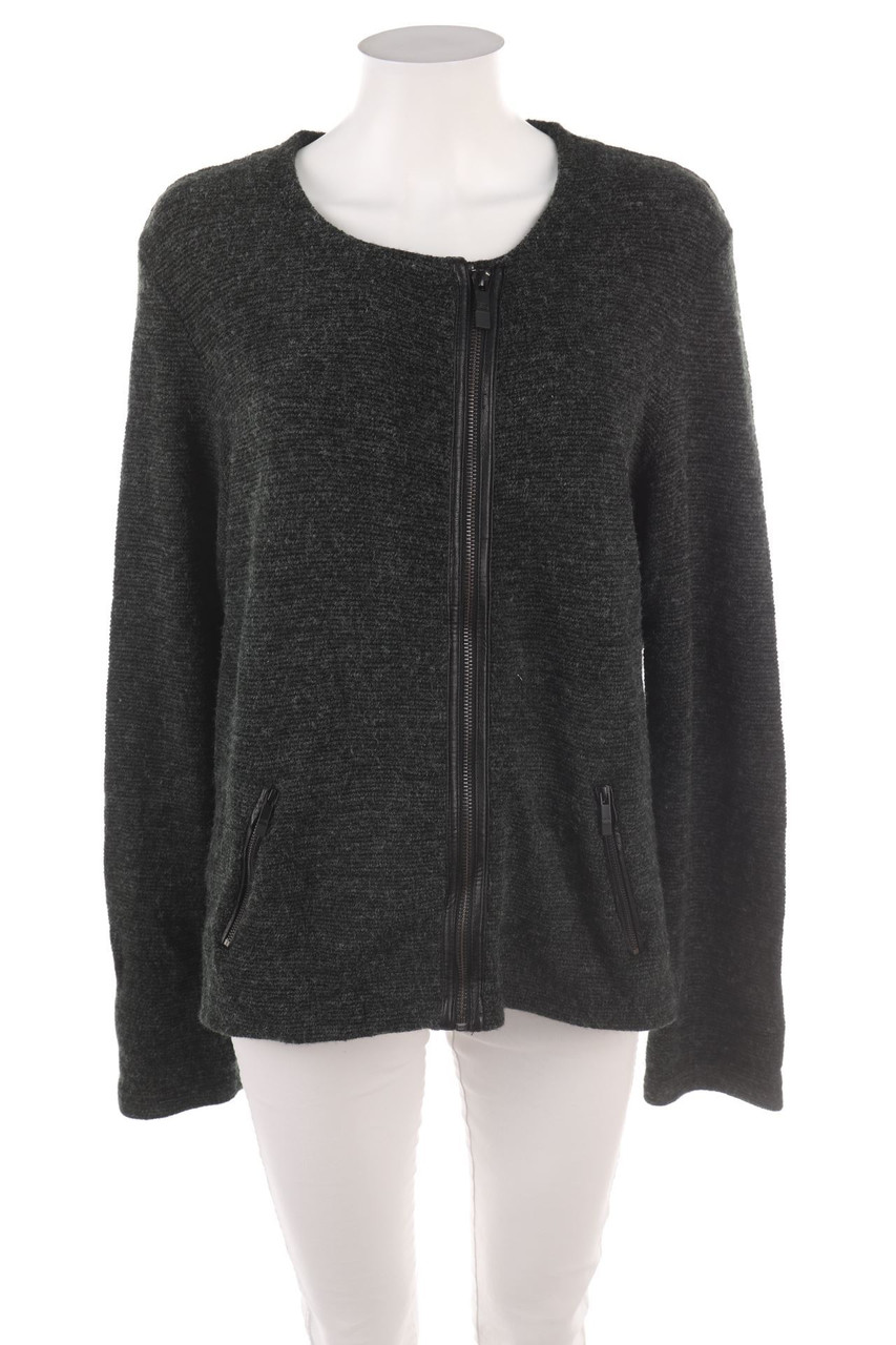 CECIL - Jacke mit Kunstleder-Details - D 46