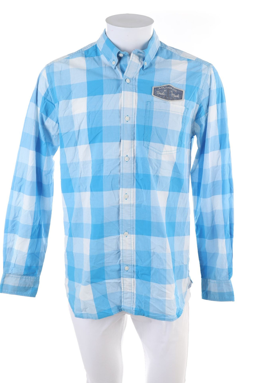 s.Oliver - kariertes Button-down-Hemd - M