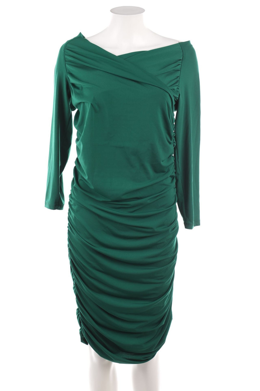 Ohne Label - Cocktailkleid mit Raffungen - M