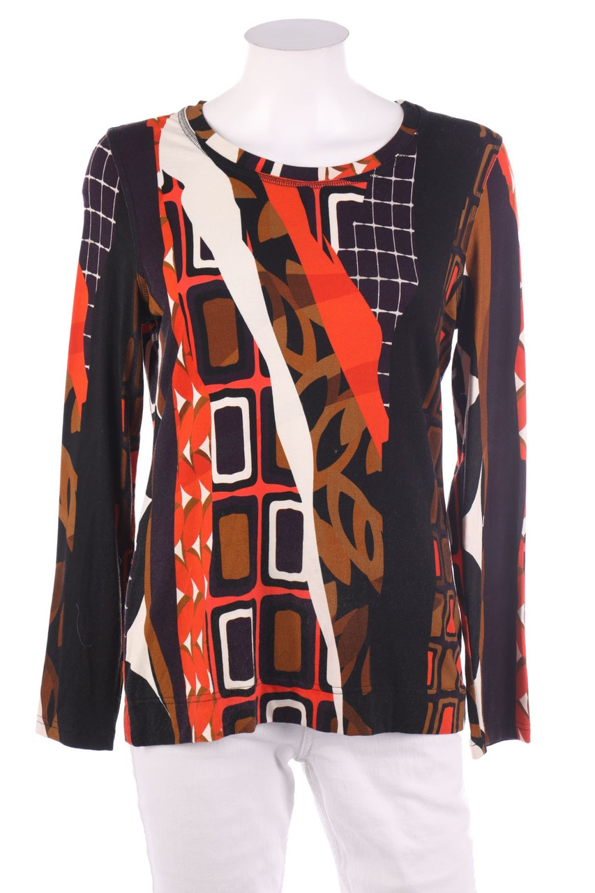 I´Cona - Longsleeve-Shirt mit Muster - L