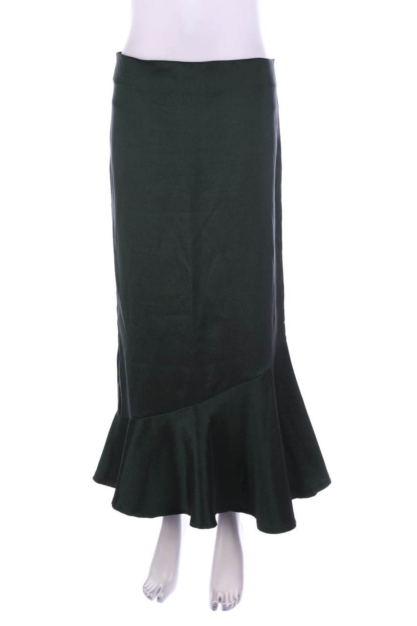 Ohne Label - Satin-Maxi-Rock - L