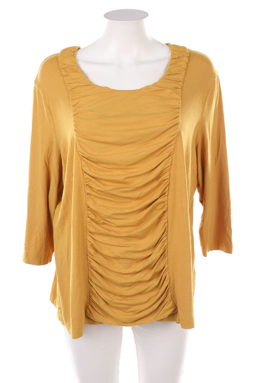 GERRY WEBER - 3/4-Arm-Shirt mit Raffungen - 3XL