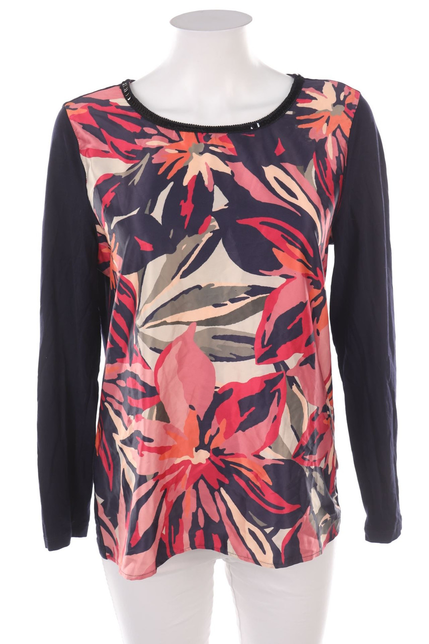 GERRY WEBER - Longsleeve-Shirt mit Blumen-Print - M