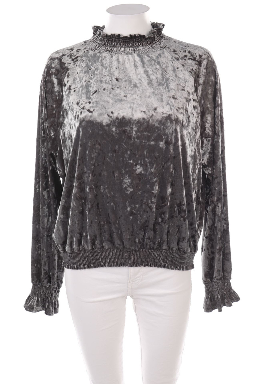 ESPRIT - Samt-Longsleeve-Shirt - M