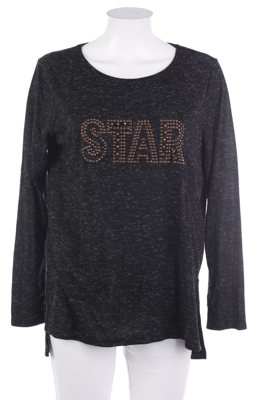 Janina - Longsleeve-Shirt mit Nieten - XL