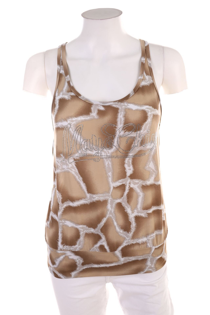 Mayo Chix - Muster-Racerback-Top mit Strass-Logo - D 36