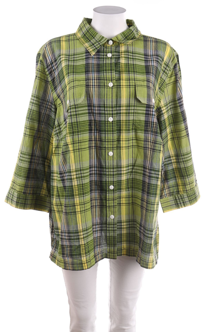 COLLECTION L. - Hemd-Bluse mit 3/4-Ärmel - D 50